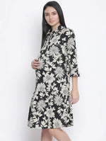 Aroma Floral Print Maternity Dress