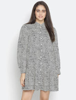 Ghee- Whiz Printed Charming Button-Down Women Dress