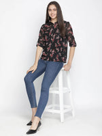 Kairos Floral Print Elegant Women Shirt