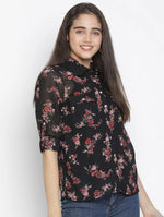 Kairos Floral Print Elegant Women Shirt