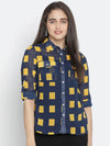 Meraki check print smart women Shirt