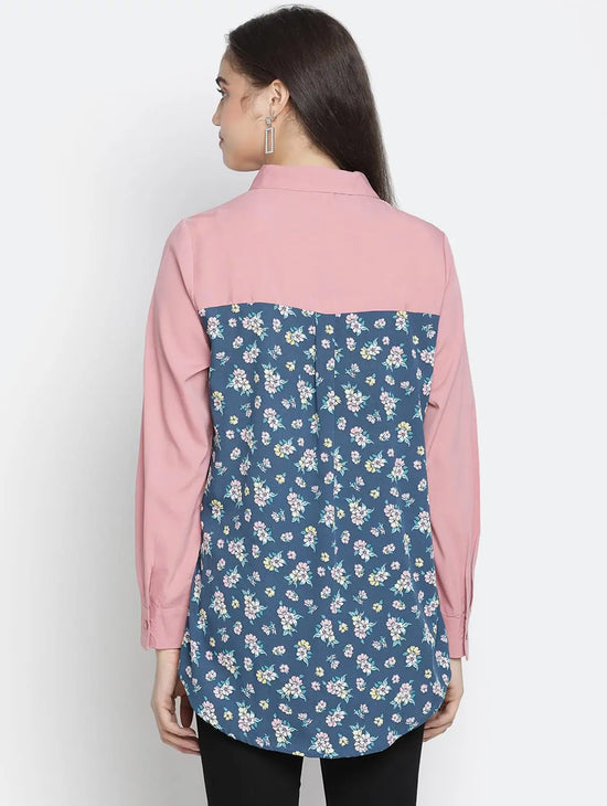 Modus Pink Colour Women Shirt