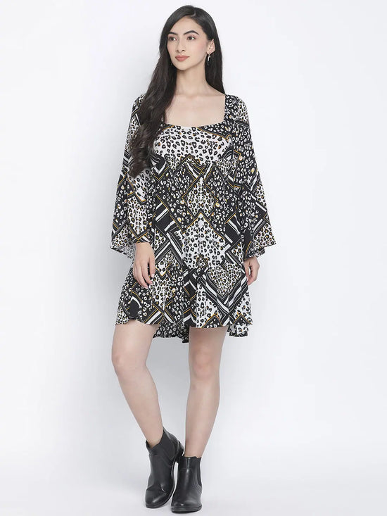 Blomer Black printed women dress