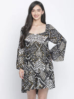 Blomer Black printed women dress