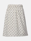 Stylishly White Floral Print Girl Skirt