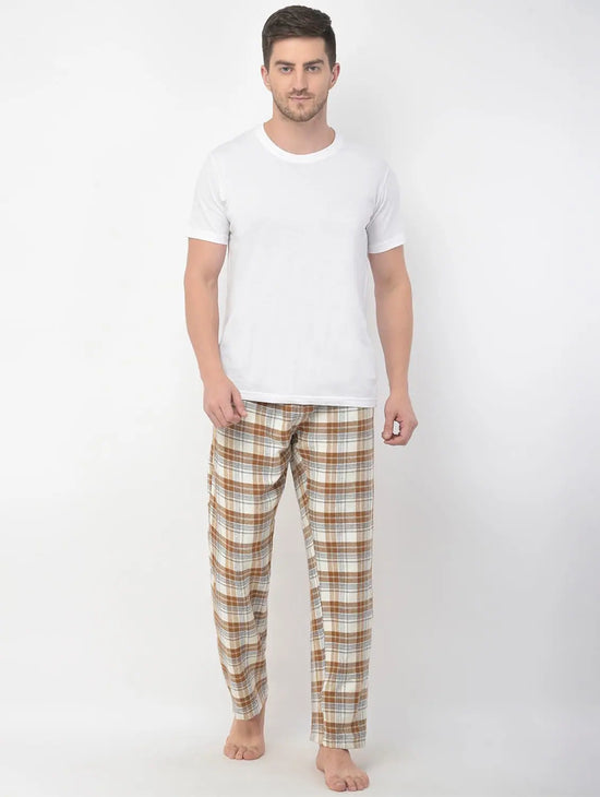 Ben Brown Brush Check Men Nightwear Pajama