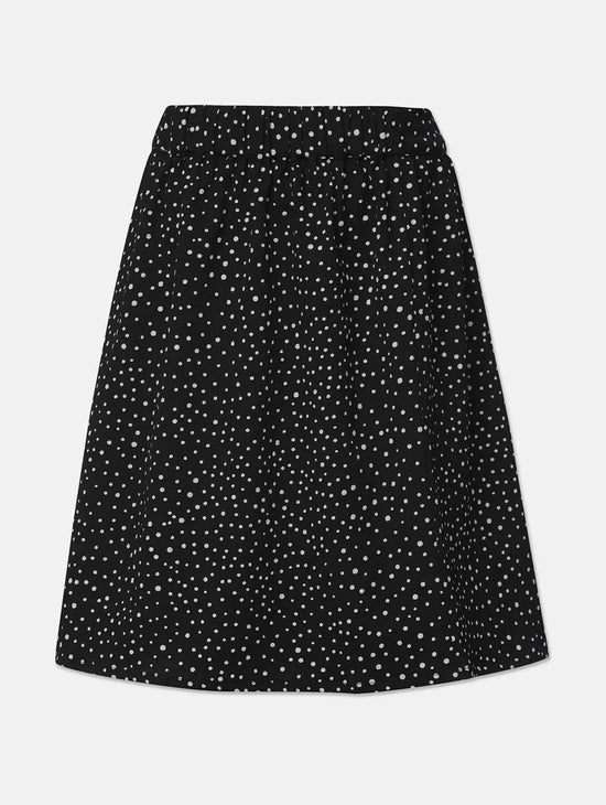 Wooho Black Printed Girl Skirt.