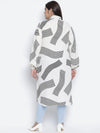 Winking Beige Printed Plus Size Women Tunic