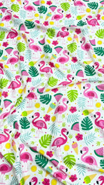 Quirky Digital Printed Silk Crepe Fabric