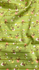 Fabulous Poly Muslin Jari 256-G Digital Printed Fabric