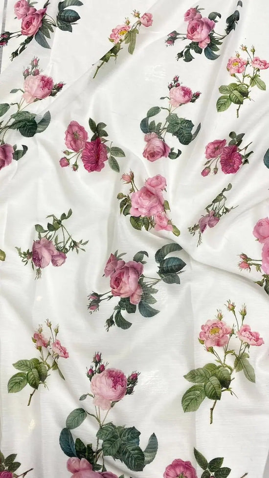 Beautiful Chiffon Floral Digital Printed Fabric