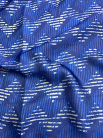 Lavish Poly Modal Satin Zigzag Pattern Digital Printed Fabric