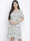 Shinner Floral Print Women Warp Dress