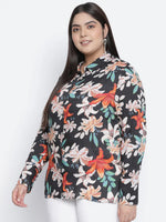 Stamic florweous plus size women shirt