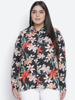 Stamic florweous plus size women shirt