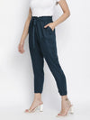 Palonic sloid blue women Elasticated pant