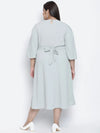 Pazzara Light Grey Plus-Size Women'S Dress.