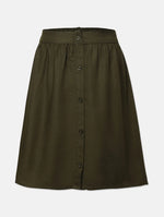 Kaslon Solid Khaki Girl Skirt