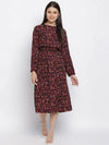 Heart Throb Floral Print Elasticated Women Dress