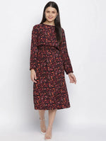 Heart Throb Floral Print Elasticated Women Dress