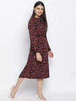 Heart Throb Floral Print Elasticated Women Dress