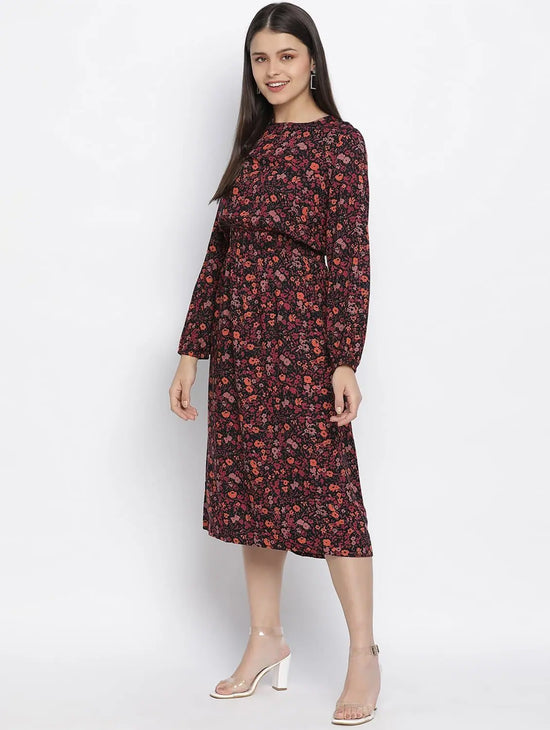 Heart Throb Floral Print Elasticated Women Dress