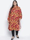 Dareing floral print multicolor plus size women tunic.