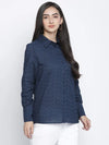 Candy Blue Casual Women Shirt