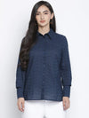 Candy Blue Casual Women Shirt