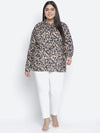 Bold bash animal print plus size women shirt