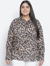 Bold bash animal print plus size women shirt