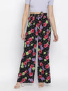 Chic floral print highwaisted women pants