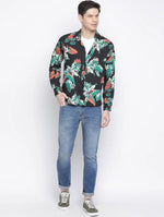 Rousing Tropical Print Men Shirt