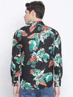 Rousing Tropical Print Men Shirt