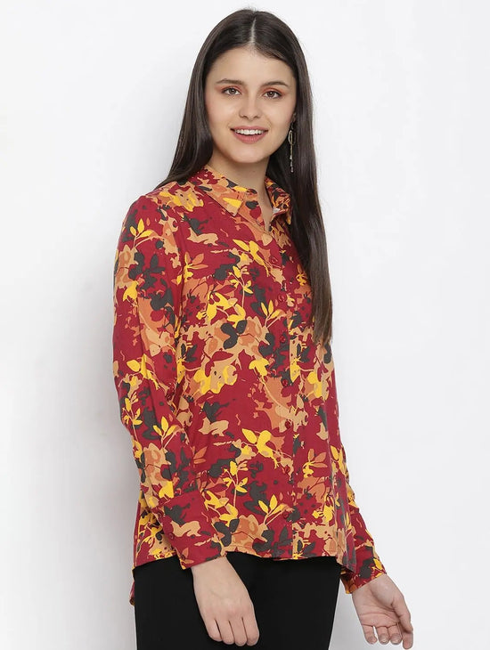 Fireblez Floweret Print Women Shirt