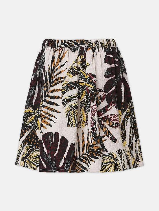 Robby Shell Tropical Print Girl Skirt