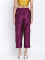 Purplesic Solid Dupion Slik Women Pant