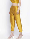 Mustard Dasher Dupion Silk Women Pant