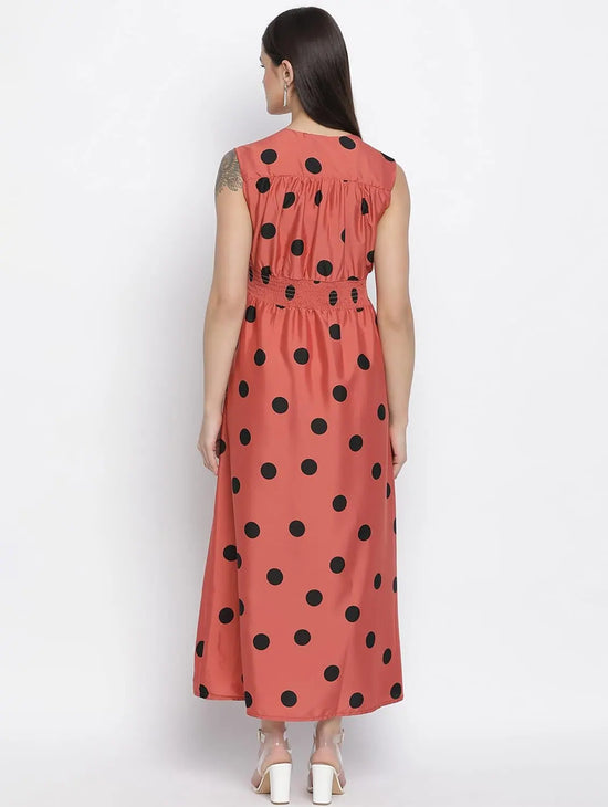 Smasher Rusty Polka Dot Women Dress