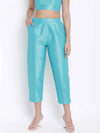 Bablling Turq Dupion Silk Women Pant