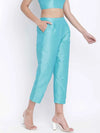 Bablling Turq Dupion Silk Women Pant