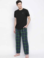 Aric Green Brush Check Men Nightwea Pajama