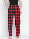 Dope Red Brush Check Men Nightwear Pajama