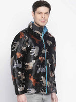 Modish Hanute Animal Print Reversible Quilted Men Jacket