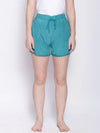 Teal Green Nightwear Shorts