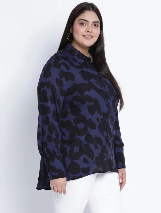 Ultra Classic Animal Printed Plus Size Shirt