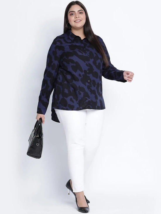 Ultra Classic Animal Printed Plus Size Shirt