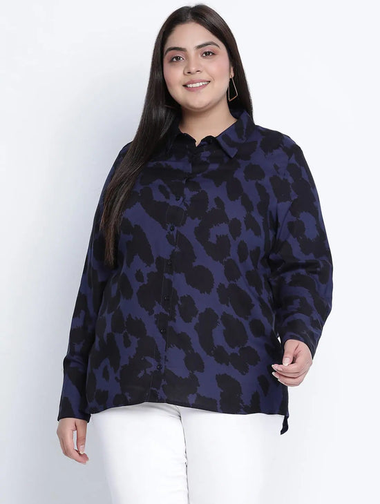 Ultra Classic Animal Printed Plus Size Shirt