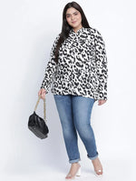 Richi Rich Animal Print Plus Size Shirt