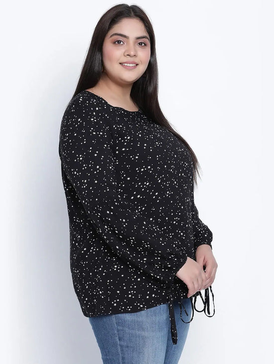 Danamic Floral Printed Plus Size Top